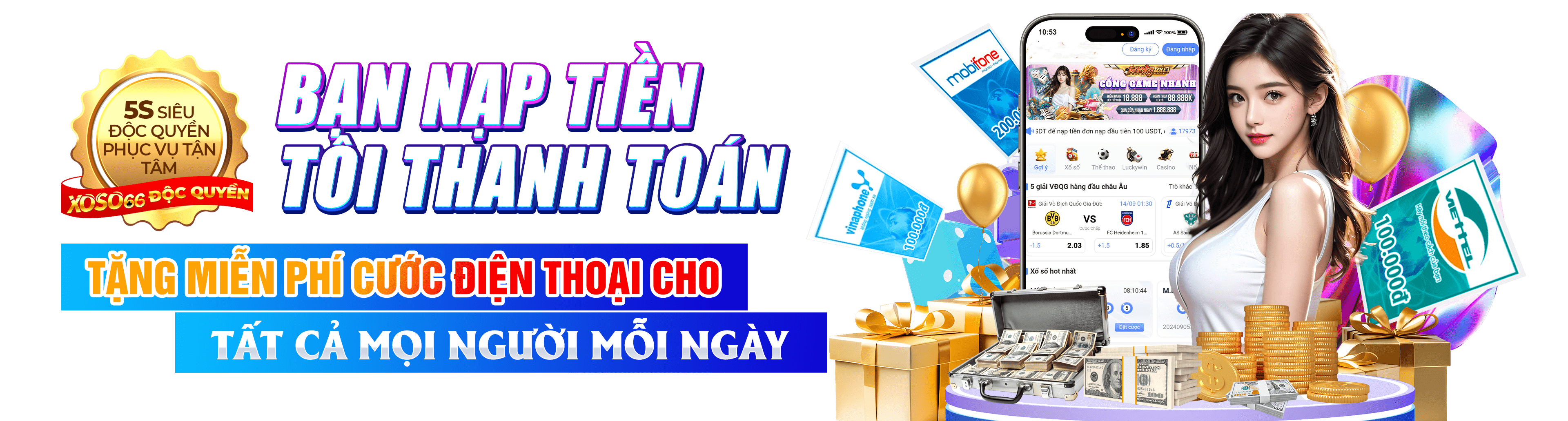Hình ảnh quảng cáo của zowin hiển thị nền tảng và các lợi ích